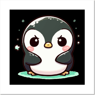 Cute angry penguin Posters and Art